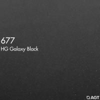 МДФ фасадное полотно Черный галакси 677 2800*1220*8 (глянец) AGT 4гр