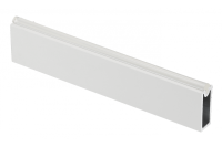 GTV ШТАНГА ГАРДЕРОБНАЯ ПРЯМОУГОЛНАЯ С АНТИСКОЛЬЗЯЩЕЙ ВСТАВКОЙ 12X32MM ТОЛШ, 1,5MM  L=3M, ЦВЕТ БЕЛЫЙ