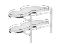 GTV МЕХАНИЗМ ВЫКАТНОЙ ДЛЯ КУХНИ С ДОВОДЧИКОМ, ЛЕВЫЙ (КРУГЛЫЙ ПРУТ), 900ММ,  ЦВЕТ ХРОМ