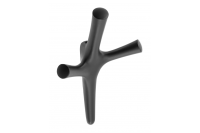 GTV МЕБЕЛЬНЫЙ КРЮЧОК WALENCIA, ЦВЕТ ЧЁРНЫЙ МАТОВЫЙ