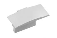 GTV ЗАГЛУШКА ПРЯМОУГОЛЬНАЯ GLAX MINI ВРЕЗНОЙ ВЫСОКИЙ, 10ШТ,, ЦВЕТ СЕРЕБРО