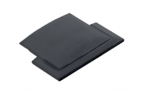 GTV ЗАГЛУШКА ПРОФИЛЯ КВАДРАТНАЯ PA-GLAX-AL ВРЕЗНОЙ, 10ШТ,, ЦВЕТ ЧЕРНЫЙ