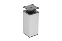 GTV НОЖКА МЕБЕЛЬНАЯ КВАДРАТНАЯ DAKP-27, H=100MM, ЦВЕТ ШЛИФОВАННАЯ СТАЛЬ