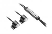 GTV ВЫКЛЮЧАТЕЛЬ 2-Х СЕНСОРНЫЙ НАКЛАДНОЙ PIR, 12V/24W, 24V/48W, IP20, ПРОВОД 2M, ЦВЕТ ЧЁРНЫЙ