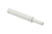 GTV ТОЛКАТЕЛЬ SALTO NOVA, КОРОТКИЙ, ВРЕЗНОЙ, КАУЧУКОВЫЙ НАКОНЕЧНИК, ЦВЕТ СЕРЫЙ