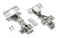 Петля полунакладная 110* с доводчиком + планка Н-0 с винтом