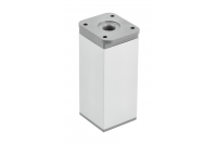 GTV НОЖКА МЕБЕЛЬНАЯ КВАДРАТНАЯ DAKP-27, H=100MM, ЦВЕТ АЛЮМИНИЙ