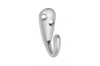 GTV МЕБЕЛЬНЫЙ КРЮЧОК MALAGA S, ЦВЕТ АЛЮМИНИЙ