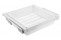 GTV КОРЗИНА ДЛЯ БЕЛЬЯ ELITE ПЕРФОРИРОВАННАЯ С ДОВОДЧИКОМ 900 MM, ЦВЕТ  БЕЛЫЙ