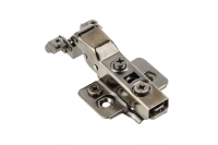 Петля полунакладная для алюминиевых рамок с доводчиком с клипом черная