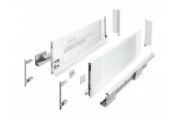 GTV КОМПЛЕКТ ЯЩИКА AXISPRO H-168ММ L-400ММ, БОКОВИНА СТЕКЛЯННАЯ, ЦВЕТ БЕЛЫЙ