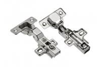 Петля полунакладная 110* с доводчиком + планка H-0 без винта (Эконом)