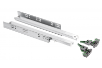 GTV НАПРАВЛЯЮЩАЯ MODERN SLIDE, ПОЛНОГО ВЫДВИЖЕНИЯ С ДОВОДЧИКОМ, РЕГУЛИРОВКА 3D, СИНХРОНИЗАЦИЯ, СКРЫТОГО МОНТАЖА L-550MM