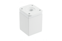 GTV НОЖКА МЕБЕЛЬНАЯ КВАДРАТНАЯ DAKP-27, H=60MM, ЦВЕТ БЕЛЫЙ