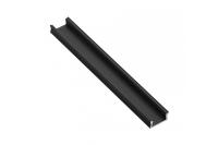 GTV АЛЮМИНИЕВЫЙ ПРОФИЛЬ GLAX MINI НАКЛАДНОЙ, 2М, ЦВЕТ МАТОВЫЙ ЧЕРНЫЙ