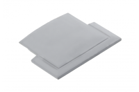 GTV ЗАГЛУШКА ПРОФИЛЯ КВАДРАТНАЯ PA-GLAX-AL ВРЕЗНОЙ, 10ШТ,, ЦВЕТ СЕРЕБРО