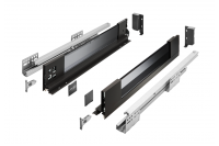 Комплект ящика 86х500 AXIS PRO боковины стеклянные черный