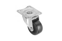 Опора колесная d-38 черная резиновая (нагр. 16 кг)