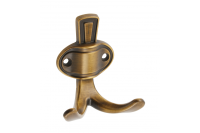 GTV МЕБЕЛЬНЫЙ КРЮЧОК CORUNA, МАЛЕНЬКИЙ, ЦВЕТ КОРИЧНЕВЫЙ