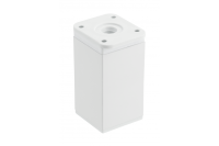 GTV НОЖКА МЕБЕЛЬНАЯ КВАДРАТНАЯ DAKP-27, H=80MM, ЦВЕТ БЕЛЫЙ