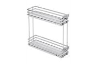 GTV КАРГО БОКОВОЕ ДВУХУРОВНЕВОЕ MOVIX PRO К ЯЩИКУ (ПЛОСКИЙ ПРУТ, БЕЛОЕ ДНО) 200ММ, ЦВЕТ ХРОМ