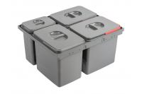 GTV КОНТЕЙНЕРНАЯ СИСТЕМА MULTINO NEW 600 3X15L + 1X7L, ЦВЕТ АНТРАЦИТ