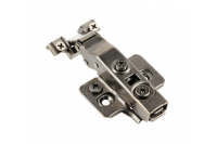 Петля накладная для алюминиевых рамок с доводчиком с клипом, черная