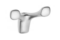 GTV МЕБЕЛЬНЫЙ КРЮЧОК TOLEDO B, ЦВЕТ АЛЮМИНИЙ