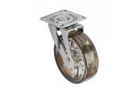 GTV МЕБЕЛЬНОЕ КОЛЁСИКО, БЕЗ ТОРМОЗА SHIFT D-75MM, ЦВЕТ ГЛЯНЕЦ/ДЫМЧАТЫЙ