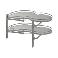 GTV МЕХАНИЗМ ВЫКАТНОЙ ДЛЯ КУХНИ С ДОВОДЧИКОМ, ЛЕВЫЙ (ПЛОСКИЙ ПРУТ), 1000ММ,  ЦВЕТ АНТРАЦИТ NEW