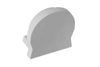 GTV ЗАГЛУШКА КВАДРАТНАЯ GLAX MINI НАКЛАДНОЙ, ПОЛУКРУГЛЫЙ РАССЕИВАТЕЛЬ, 10ШТ,, ЦВЕТ СЕРЕБРО