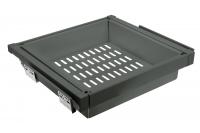 GTV КОРЗИНА ДЛЯ БЕЛЬЯ ELITE ПЕРФОРИРОВАННАЯ С ДОВОДЧИКОМ 900 MM, ЦВЕТ  АНТРАЦИТ