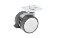 GTV МЕБЕЛЬНОЕ КОЛЁСИКО CIRCO, С ТОРМОЗОМ D-50MM, ЦВЕТ СЕРЫЙ