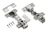 Петля накладная 110* с доводчиком + планка Н-0 с винтом