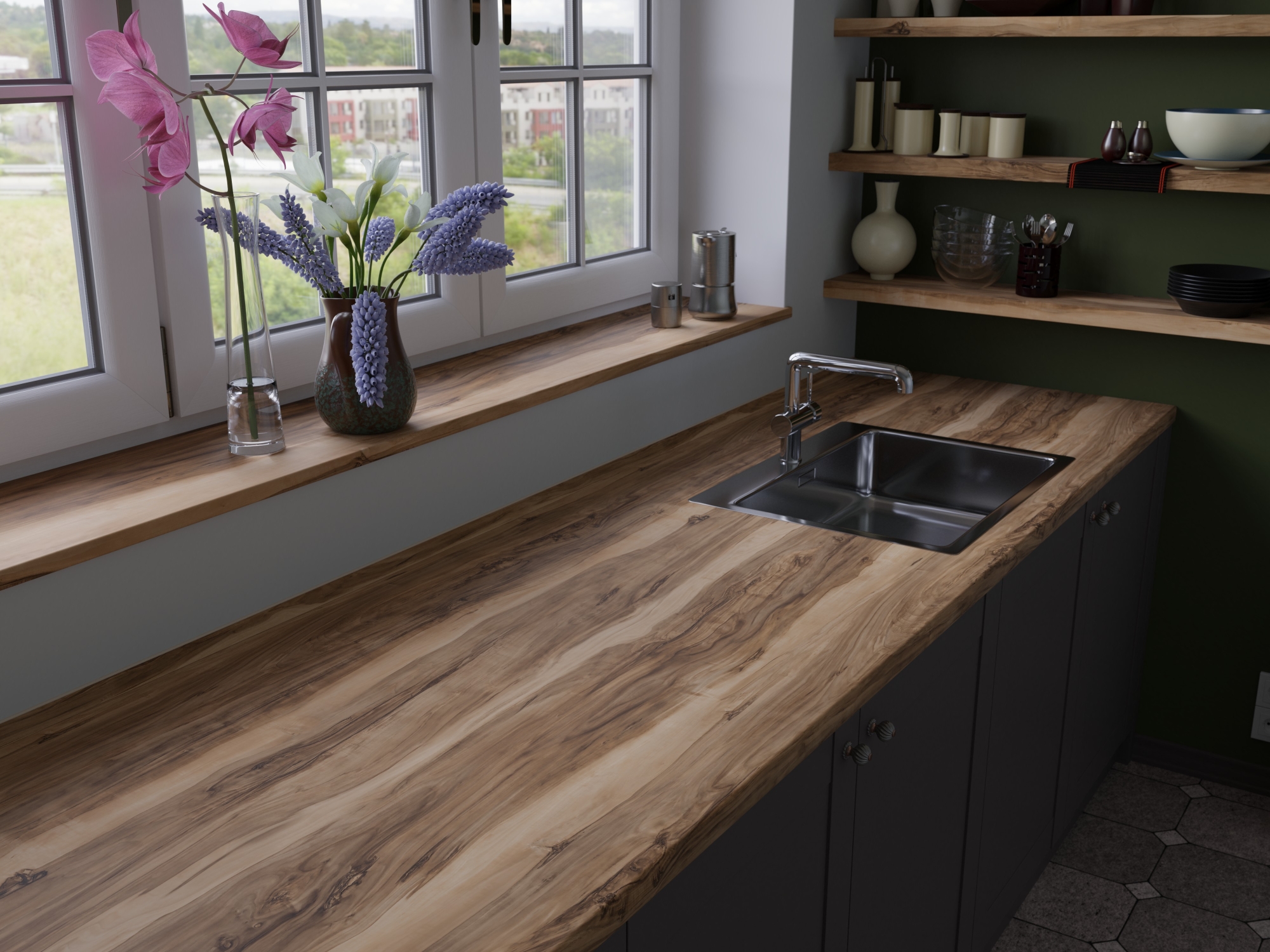 Столешница 3247/P Indian Rosewood 3050x650x12 мм Slotex