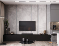 ЛМДФ «Rehau» AQUARELLE PET Тёмная платина арт. 2603L, 2800*1220 18 мм