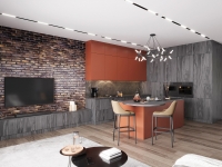 ЛМДФ «Rehau» FOREST TSS Дуб Антрацит арт. 2586L, 2800*1220 18 мм